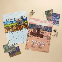 2026 Lana & Tuxedo Cat Wall Calendar