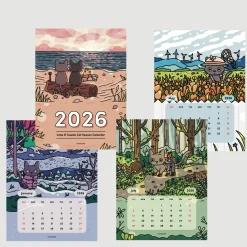 2026 Lana & Tuxedo Cat Wall Calendar