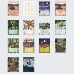 2026 Lana & Tuxedo Cat Wall Calendar