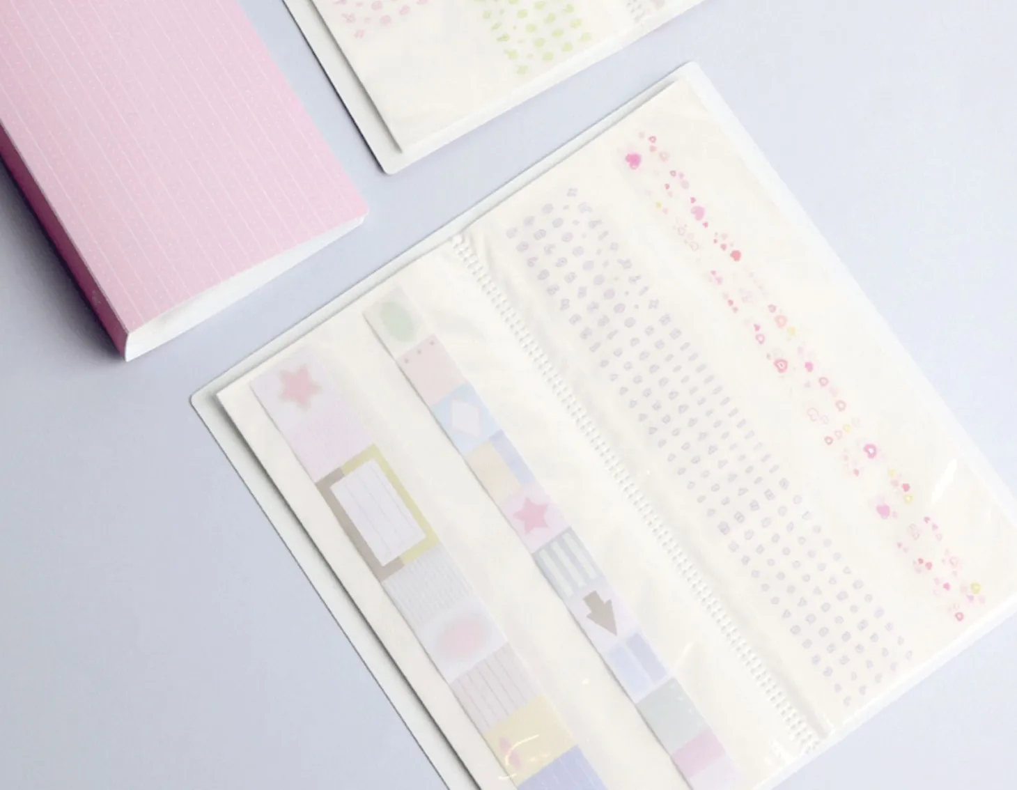 Large Adorable Kiss Cut Tape Binder