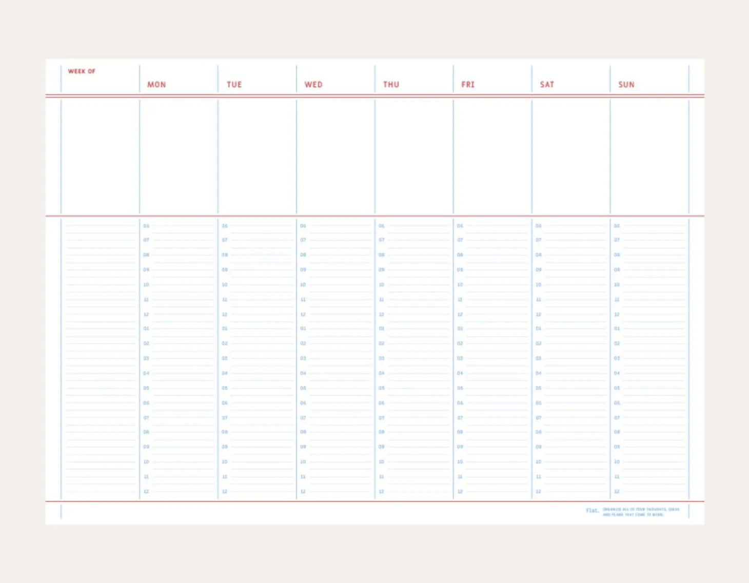 Large A4 Flat Notepad