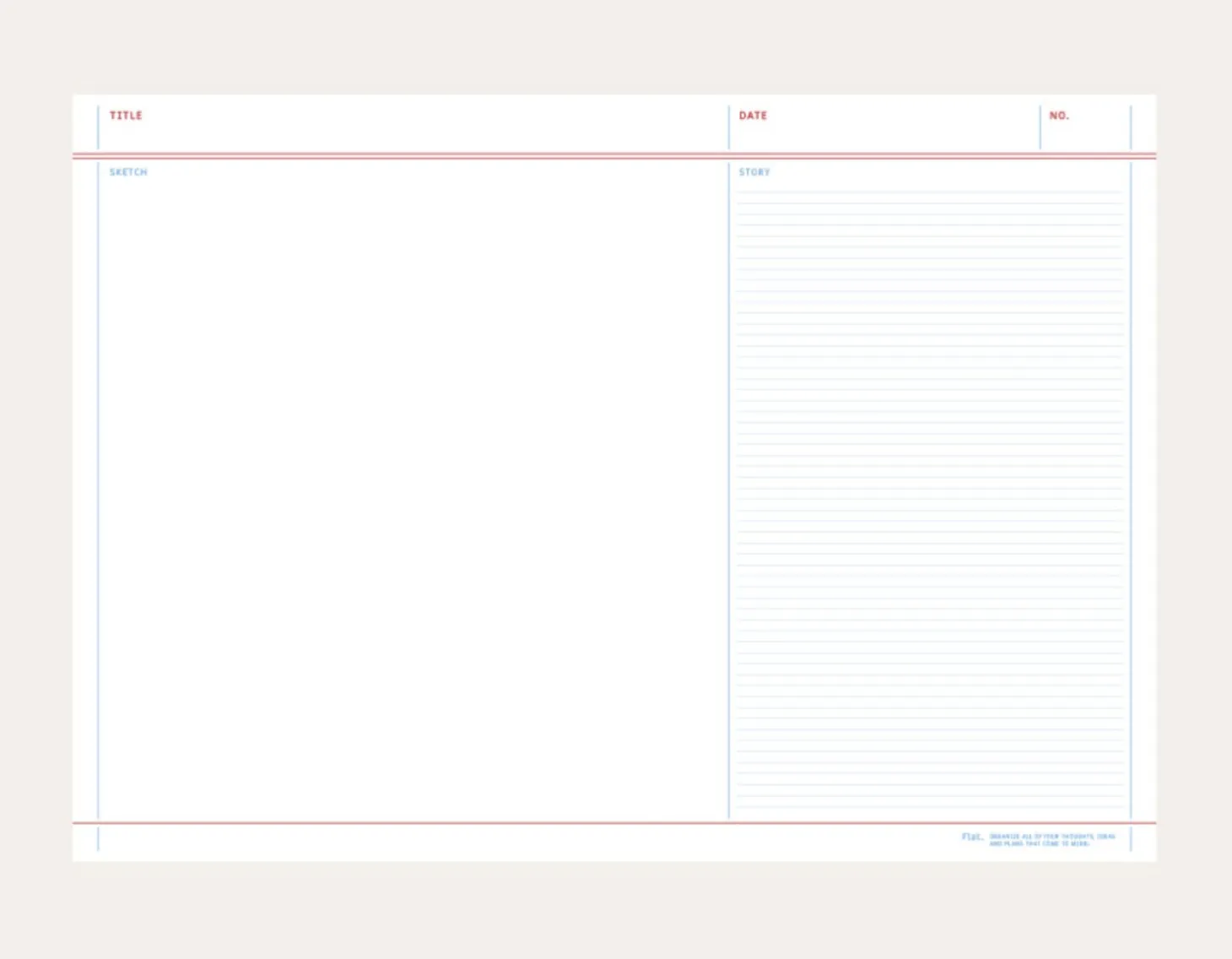Large A4 Flat Notepad