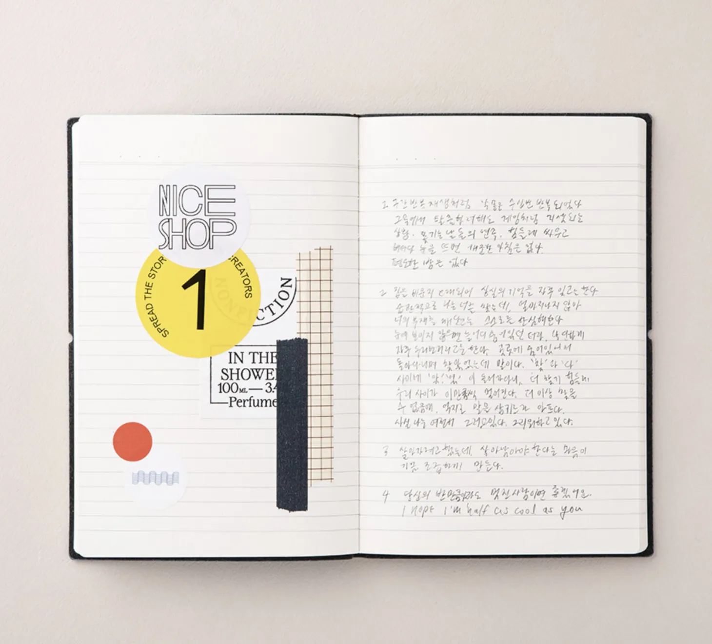 Large Agenda Lined Notebook v4