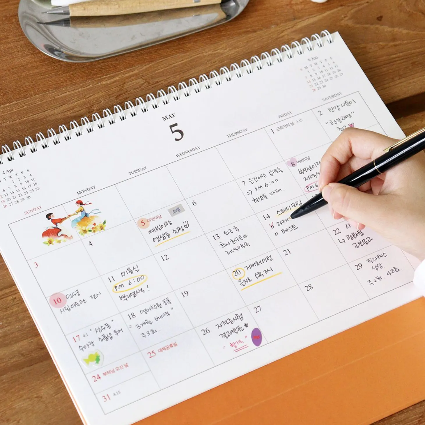 2026 Large Anne Story Desk Scheduler