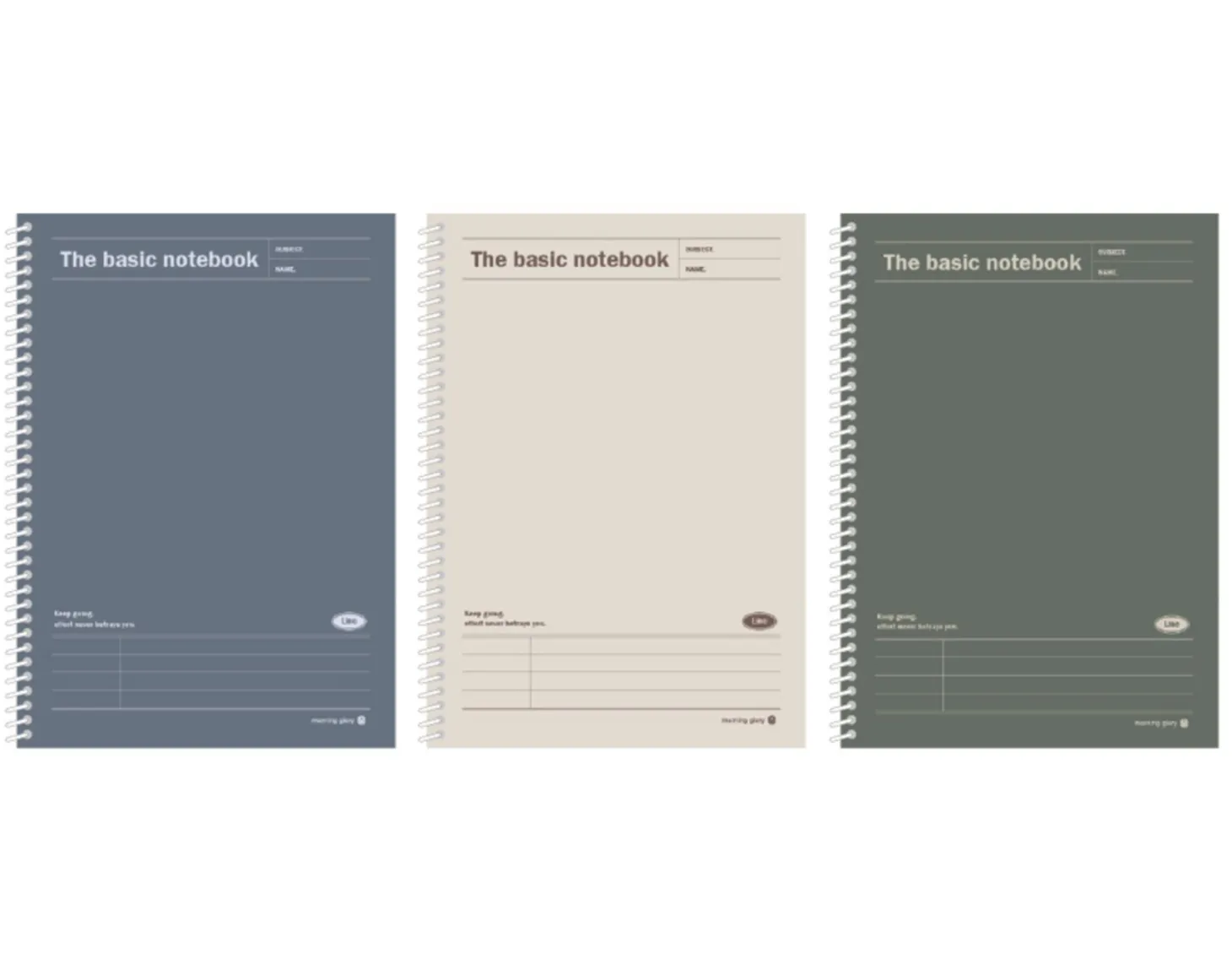 Large Basic Spiral Lined Notebook