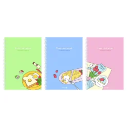 Large Brunch Spiral Lined Notebook