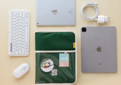 Large Canvas Tablet Pouch
