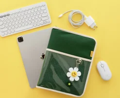 Large Canvas Tablet Pouch