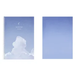 Large Cloud Spiral Lined Notebook
