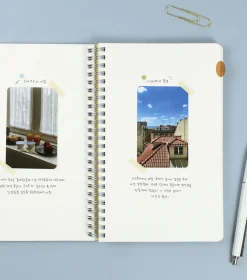 Large Eco Friendly Flat Plain Notebook