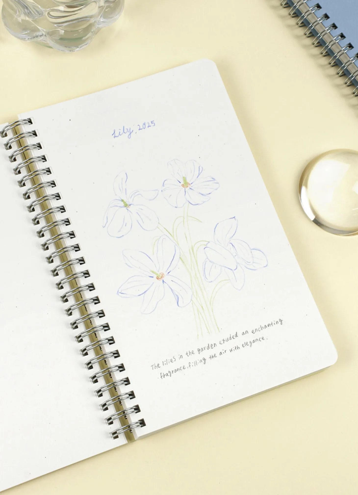 Large Eco Friendly Flat Plain Notebook