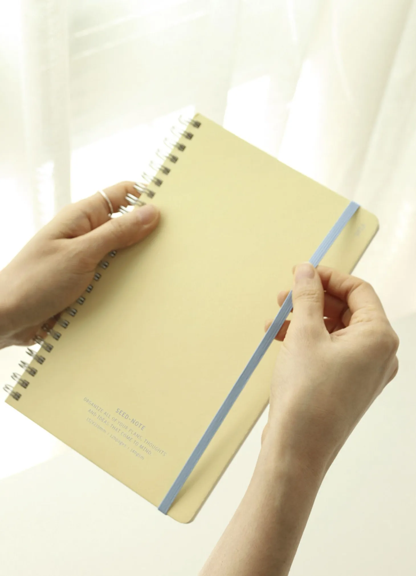 Large Eco Friendly Flat Plain Notebook