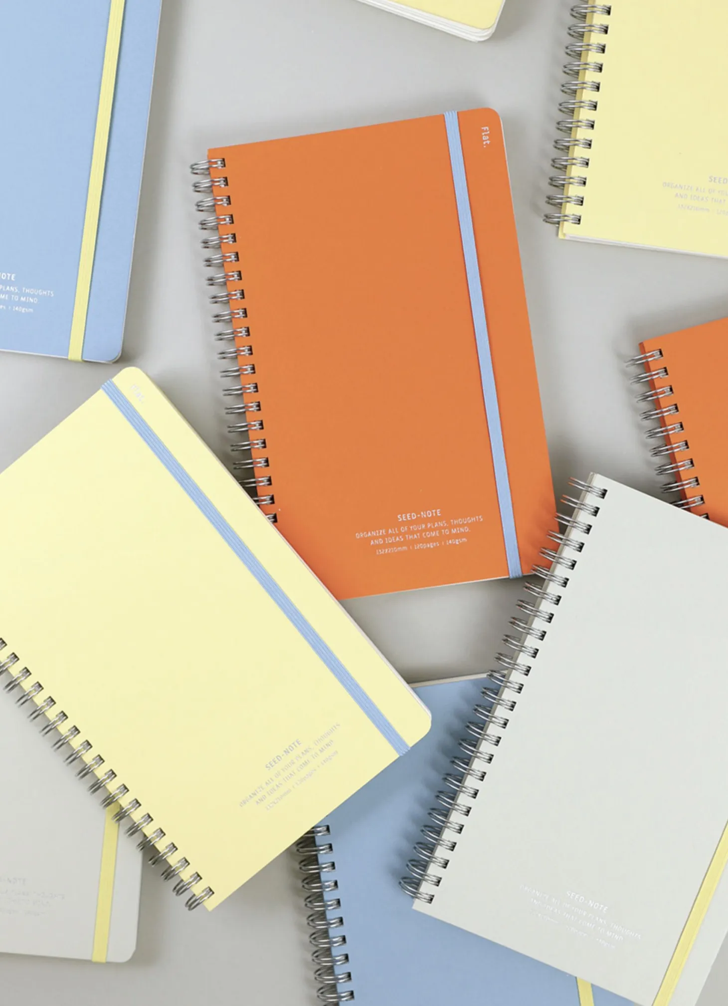 Large Eco Friendly Flat Plain Notebook