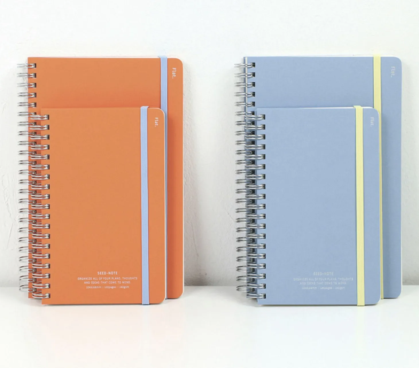 Large Eco Friendly Flat Plain Notebook