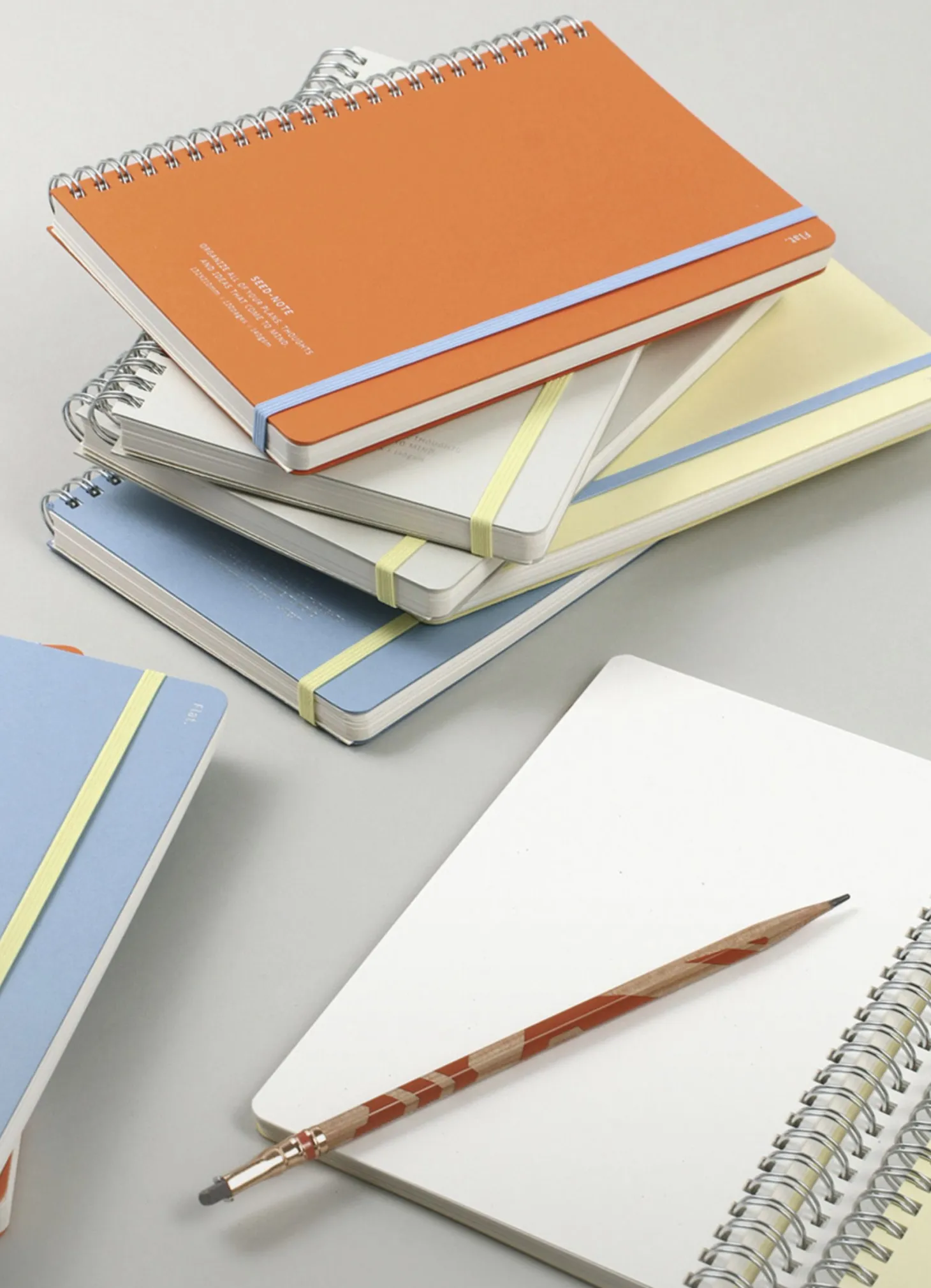 Large Eco Friendly Flat Plain Notebook