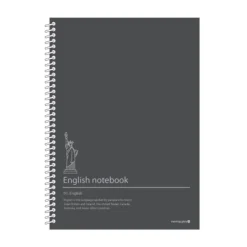 Large English Spiral Language Notebook