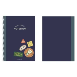 Large Happy Things Spiral Lined Notebook