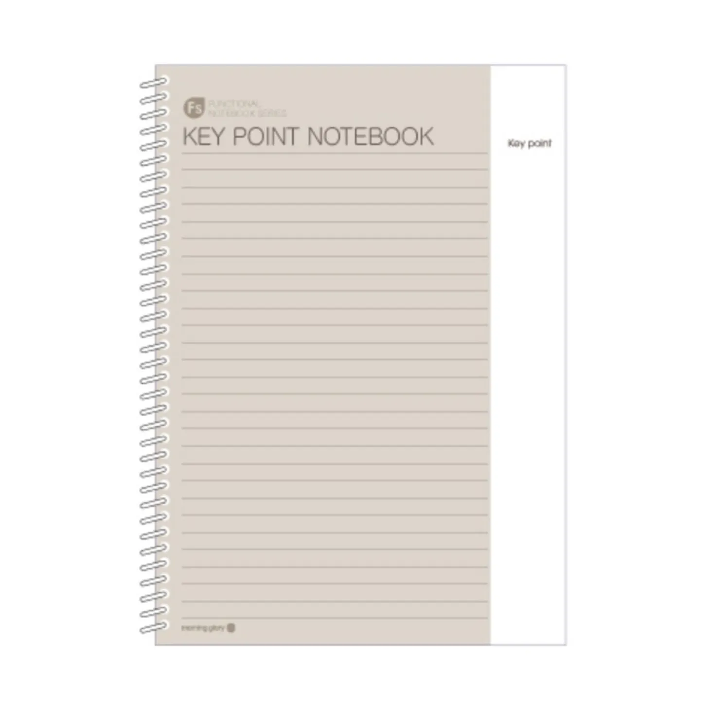 Large Key Point Spiral Lined Notebook