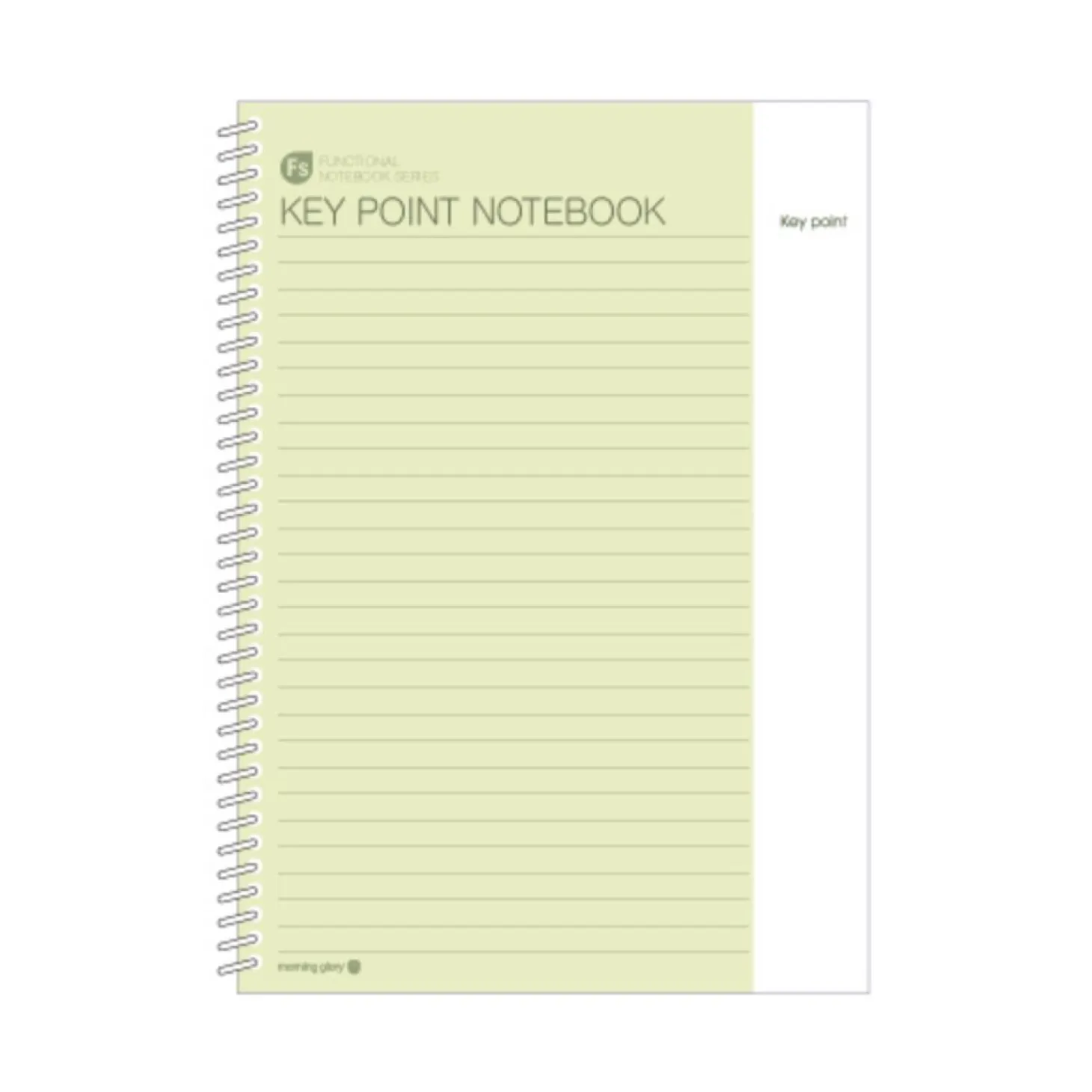 Large Key Point Spiral Lined Notebook