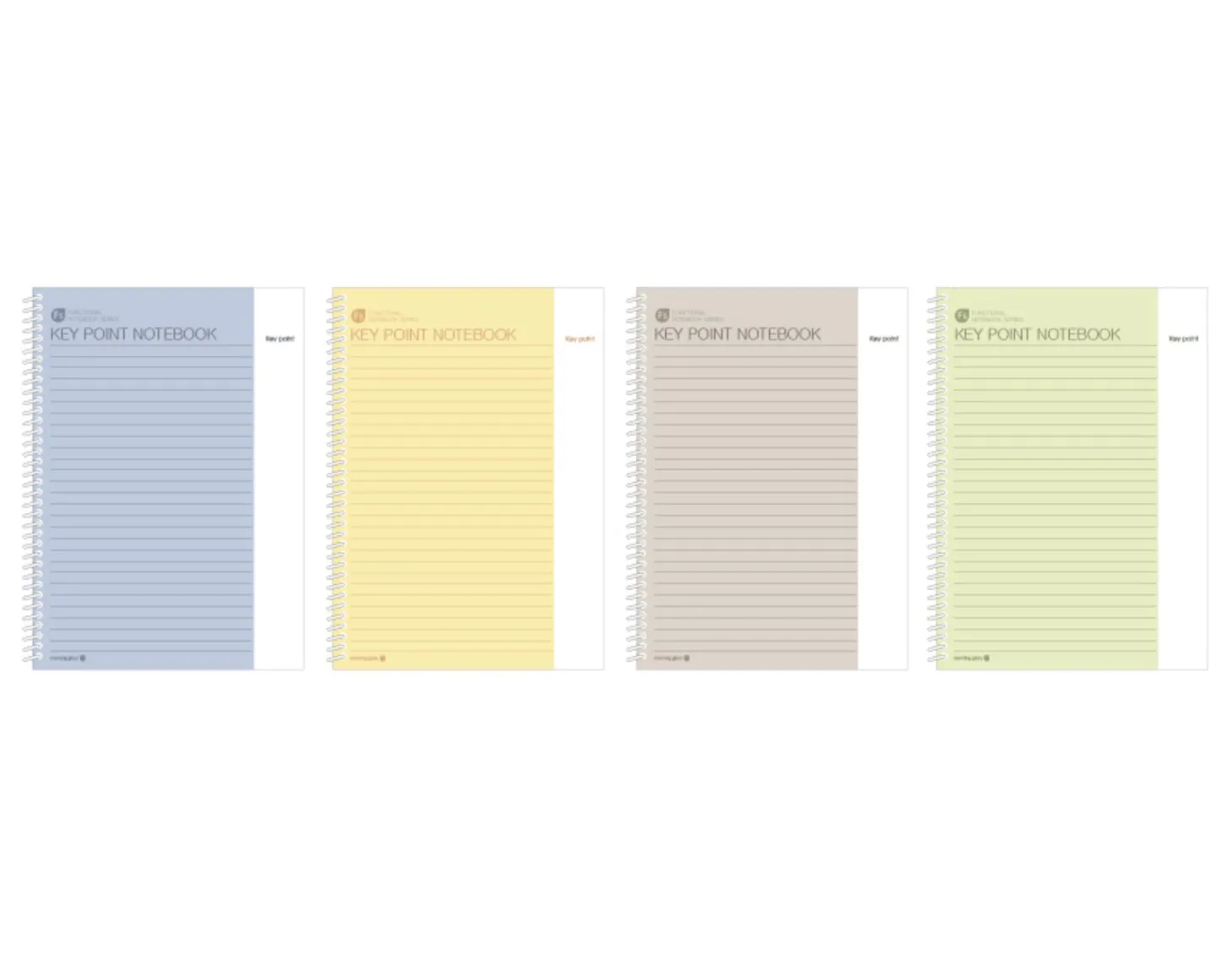 Large Key Point Spiral Lined Notebook