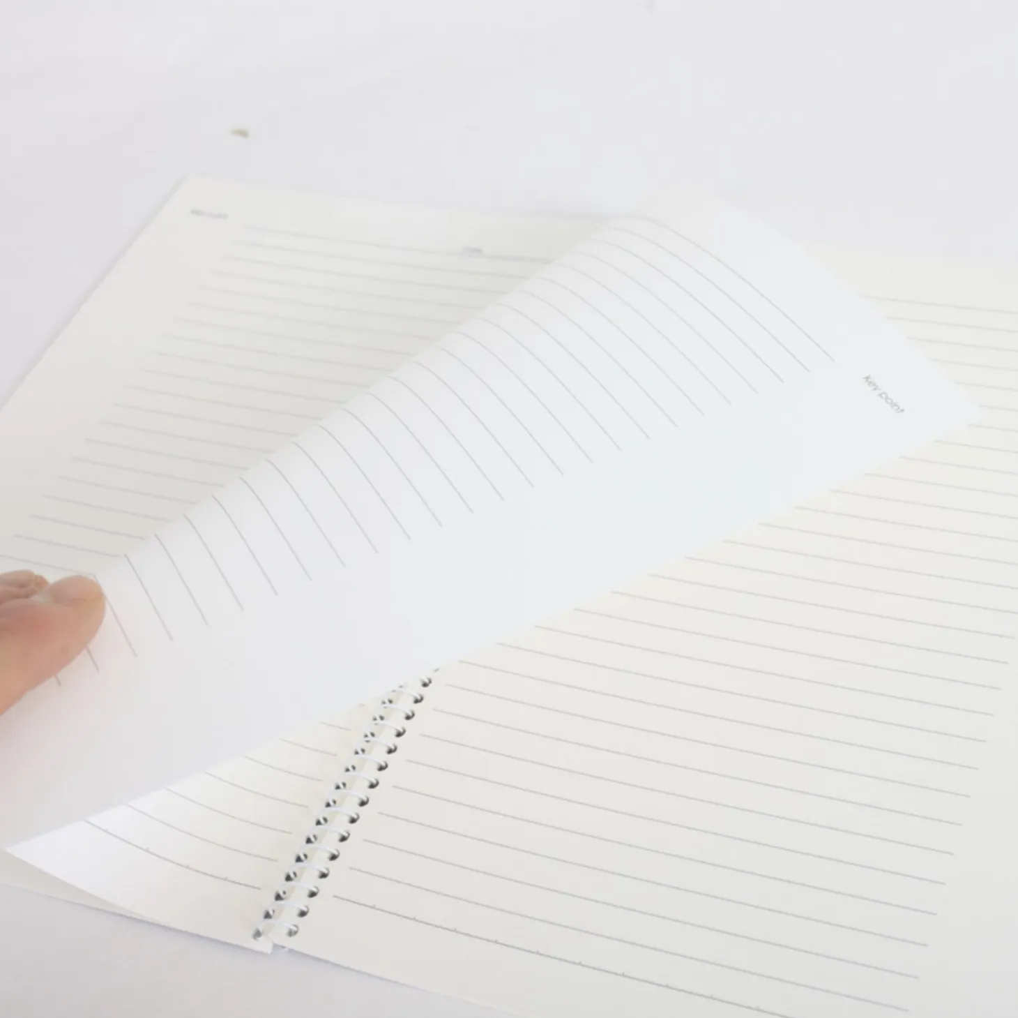 Large Key Point Spiral Lined Notebook