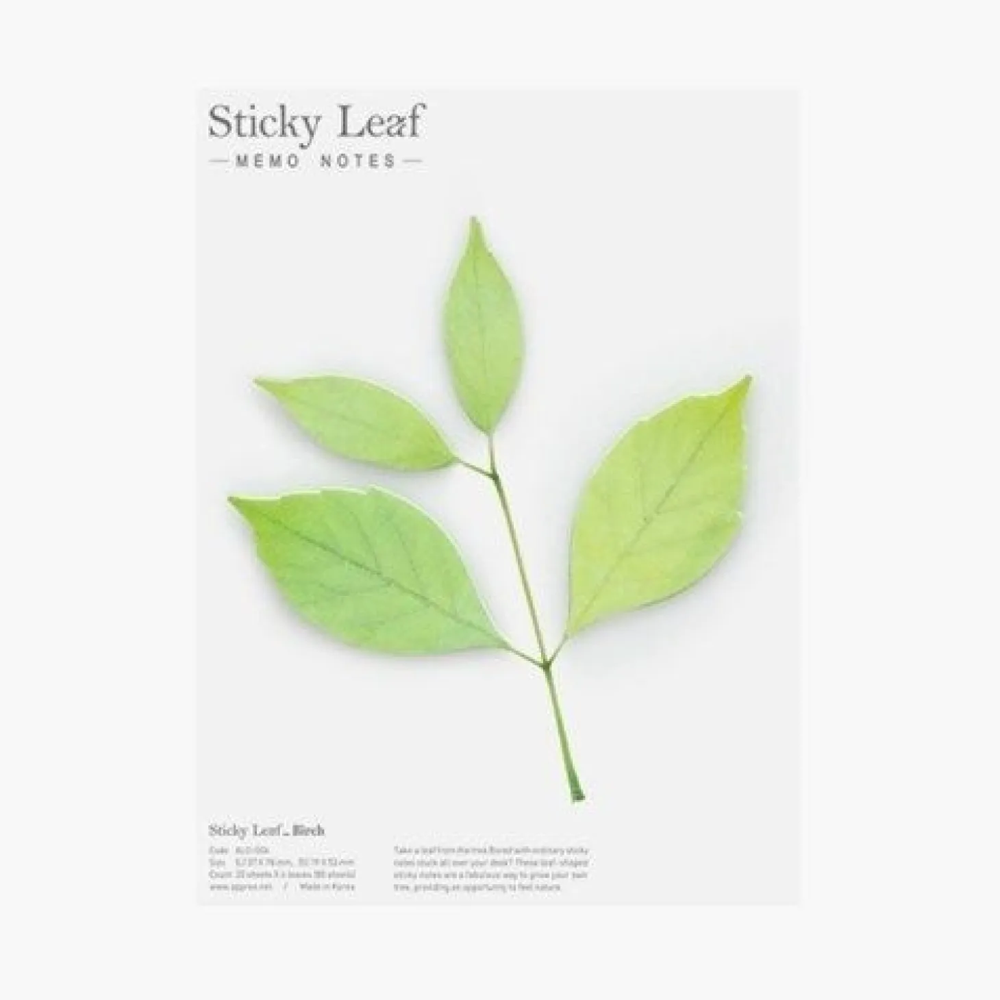 Large Leaf Sticky Note