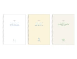 Large Lettering Spiral Lined Notebook