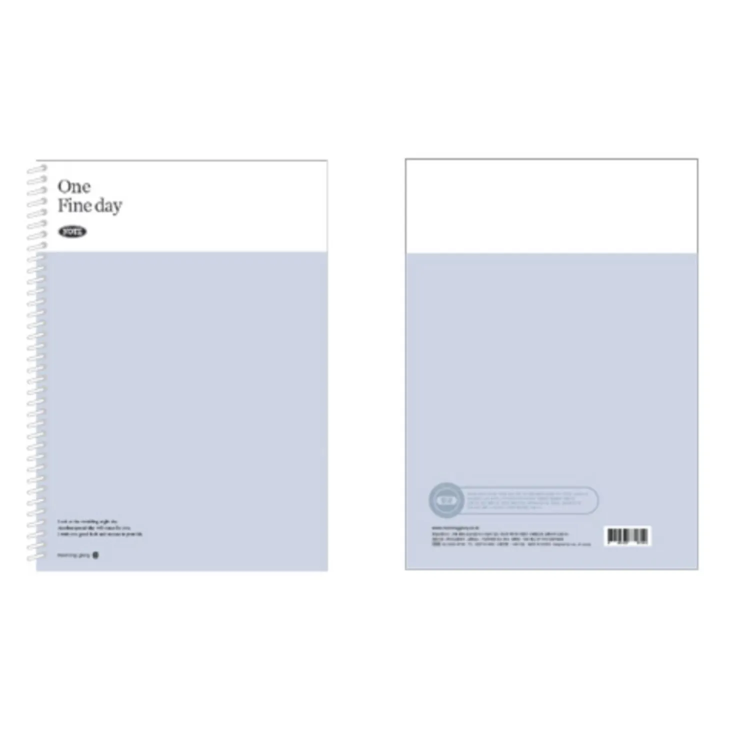 Large One Fine Day Spiral Lined Notebook