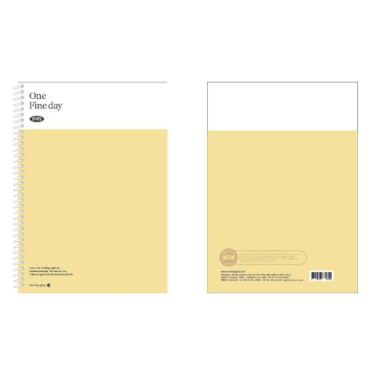 Large One Fine Day Spiral Lined Notebook