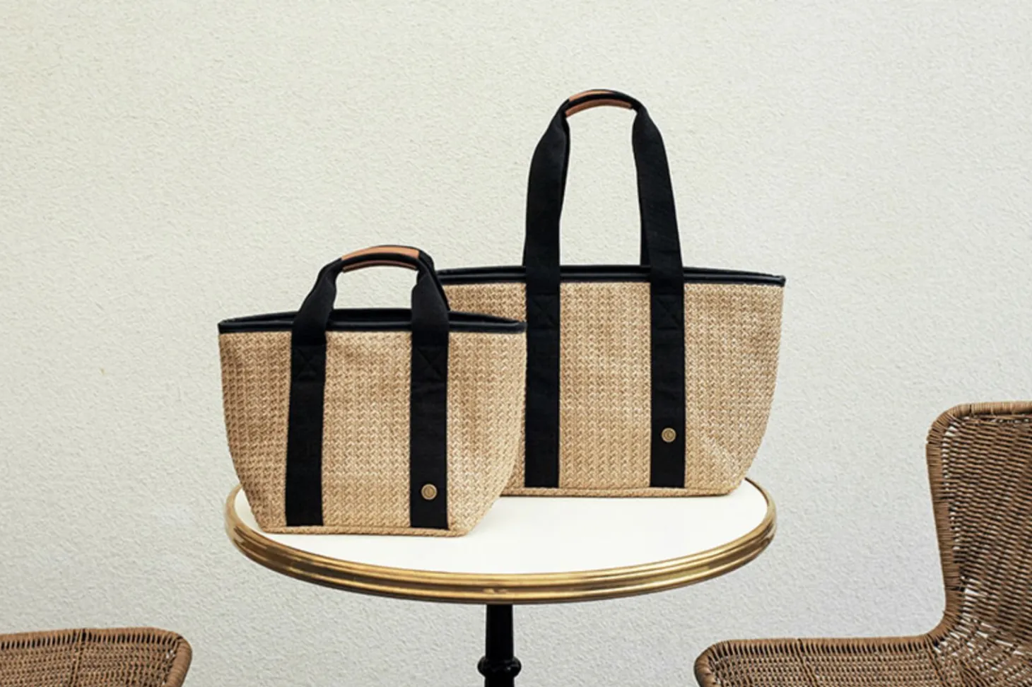 Large Rattan Cooler Bag