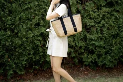 Large Rattan Cooler Bag