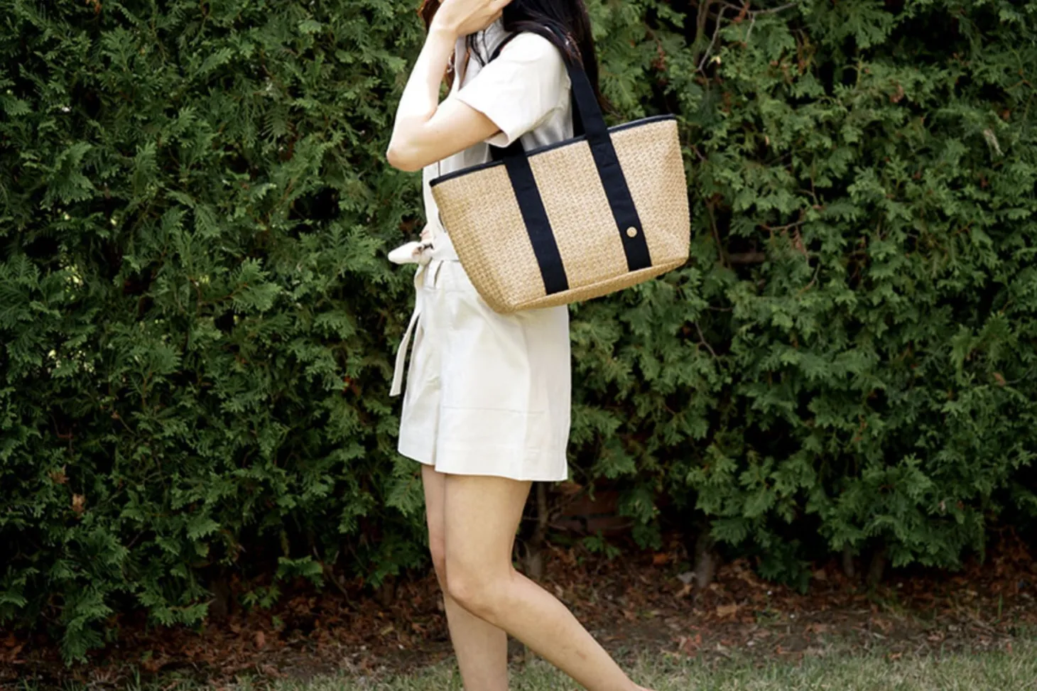 Large Rattan Cooler Bag