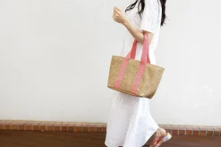 Large Rattan Cooler Bag