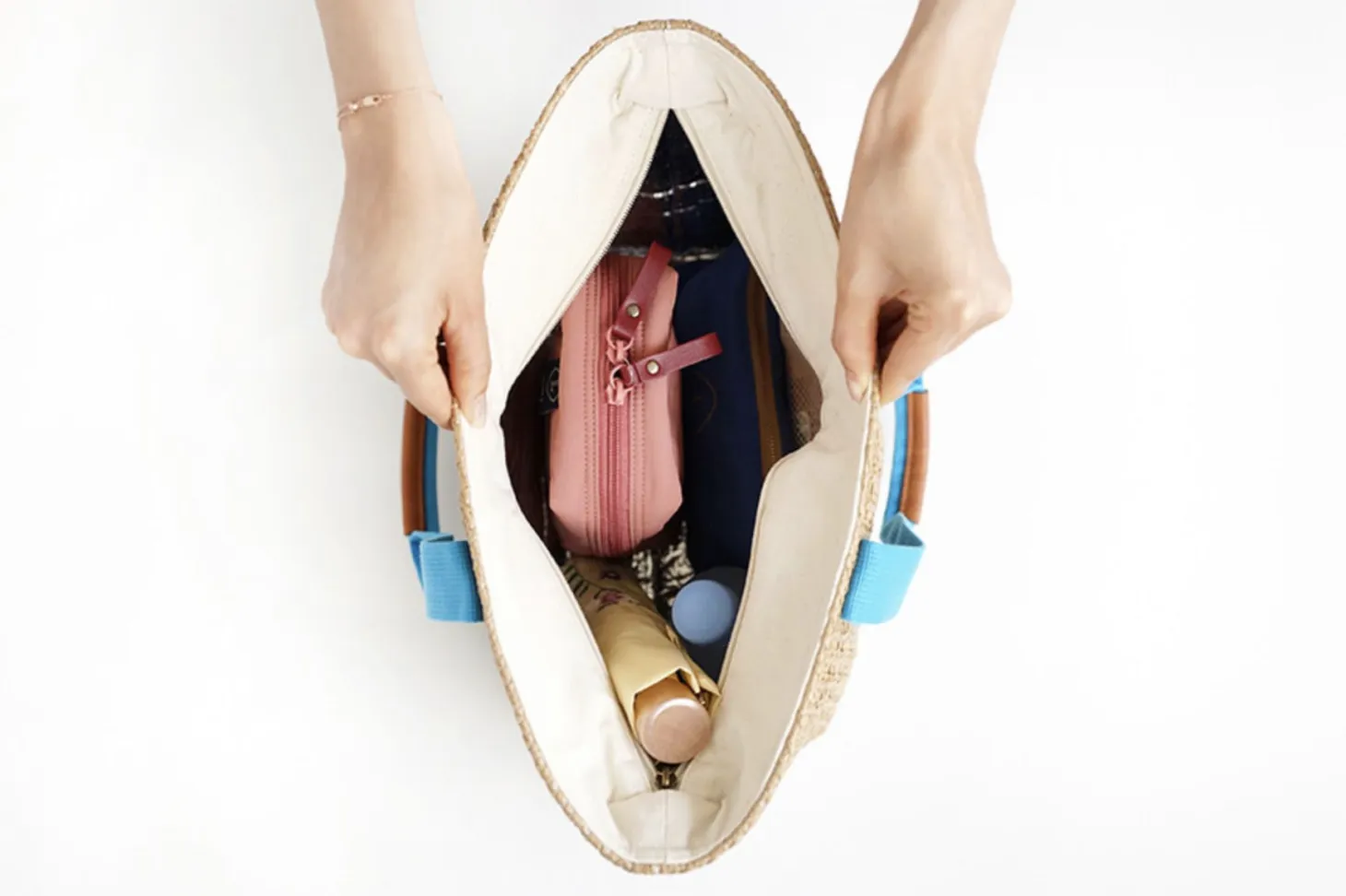Large Rattan Cooler Bag