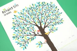 Large Reading Tree Goal Poster & Sticker Set