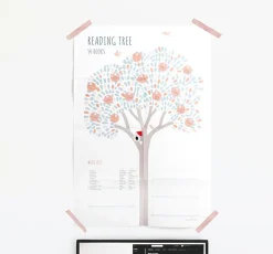 Large Reading Tree Goal Poster & Sticker Set
