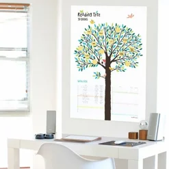 Large Reading Tree Goal Poster & Sticker Set