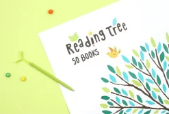Large Reading Tree Goal Poster & Sticker Set
