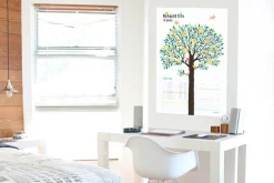 Large Reading Tree Goal Poster & Sticker Set