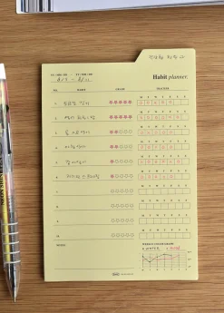 Large Schedule Index Sticky Note