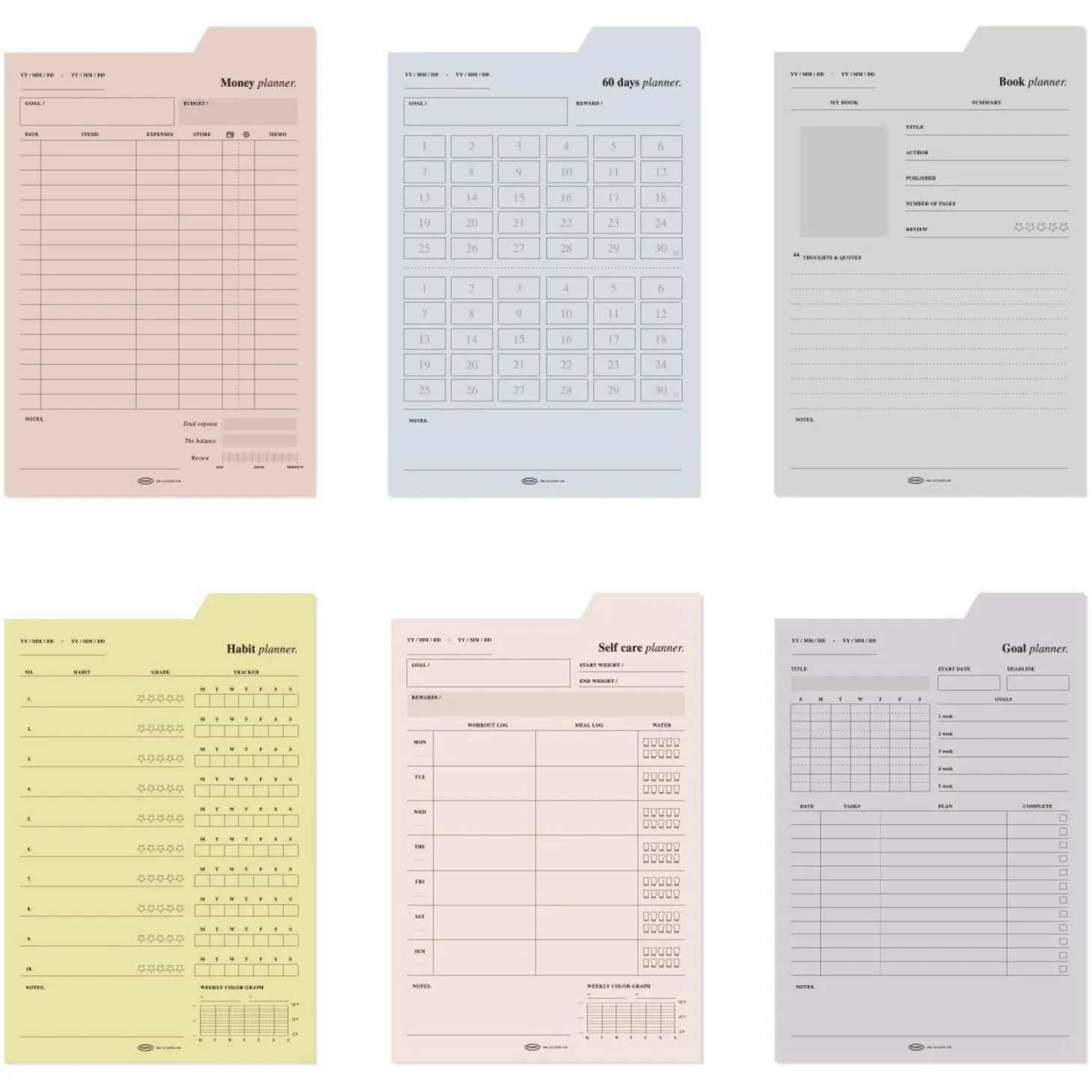 Large Schedule Index Sticky Note