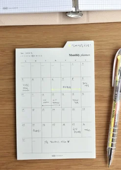 Large Schedule Index Sticky Note