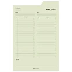 Large Schedule Index Sticky Note