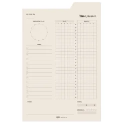 Large Schedule Index Sticky Note