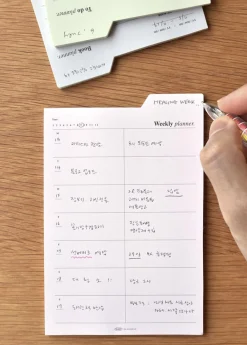 Large Schedule Index Sticky Note