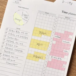 Large Schedule Index Sticky Note