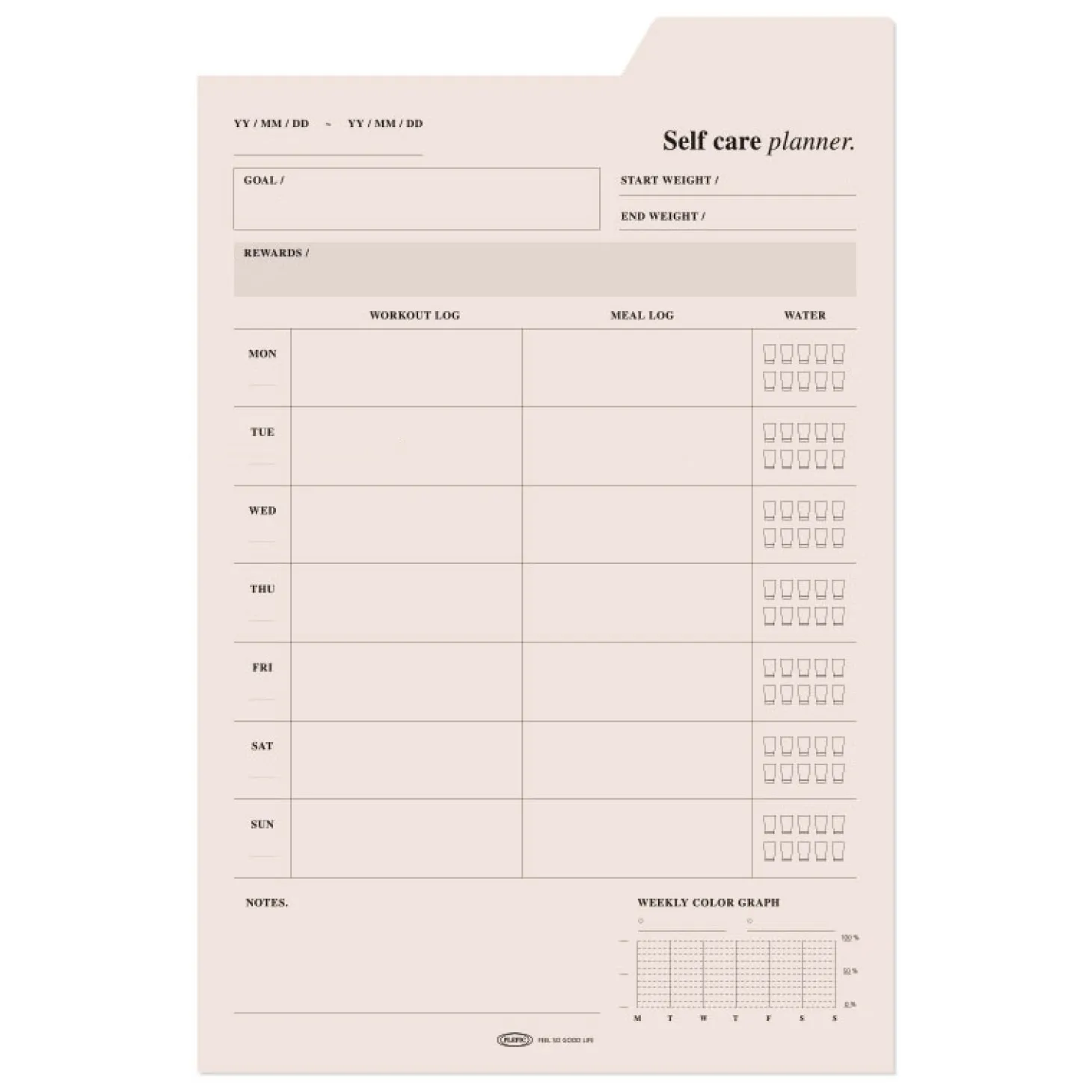 Large Schedule Index Sticky Note