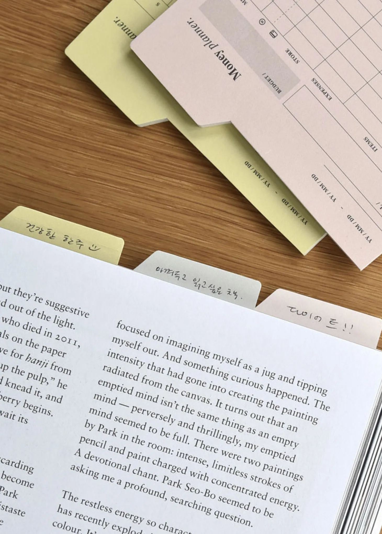 Large Schedule Index Sticky Note