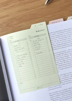 Large Schedule Index Sticky Note