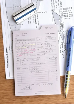 Large Schedule Index Sticky Note